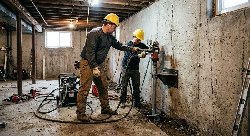 Basement Stabilization in Delaware County, PA