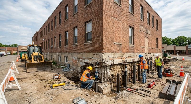 Commercial Foundation Repair in Delaware County, PA