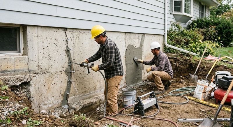 Concrete Foundation Repair in Chester County, PA