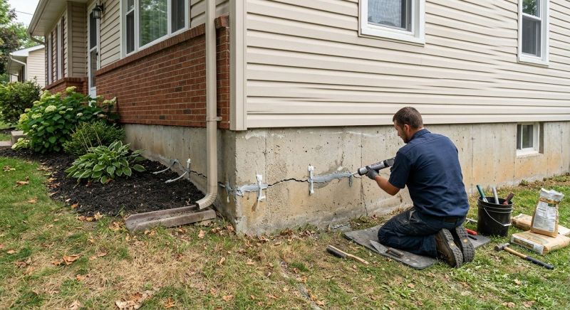 Cracked Foundation Repair in Avondale, PA