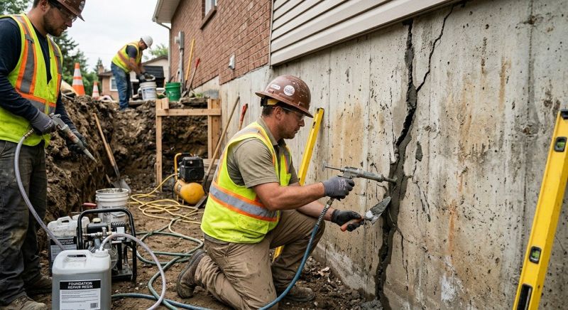 Cracked Foundation Repair in Franklinville, NJ