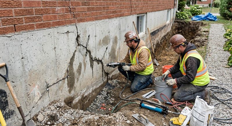 Cracked Foundation Repair in Landenberg, PA