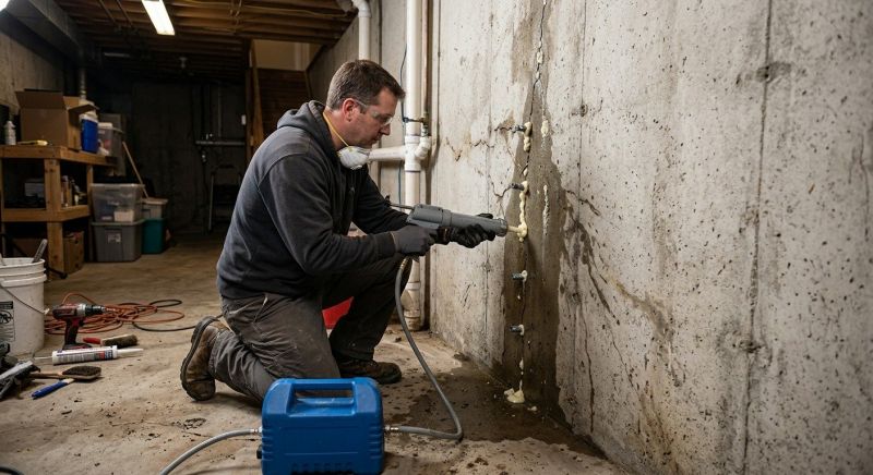 Cracked Foundation Repair in Malvern, PA