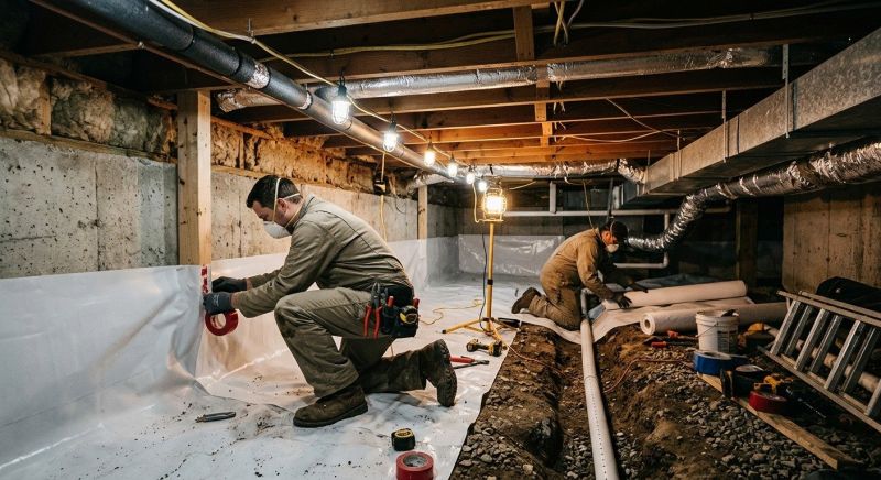 Crawl Space Leveling in Delaware County, PA
