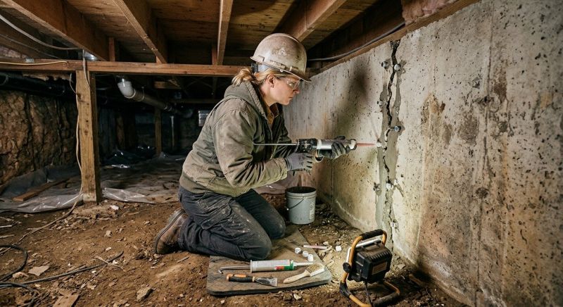Crawlspace Foundation Repair in Exton, PA