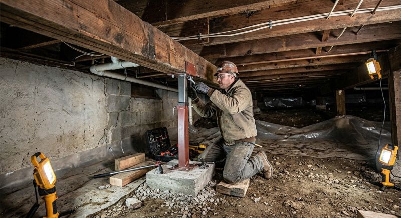 Crawlspace Foundation Repair in Marcus Hook, PA