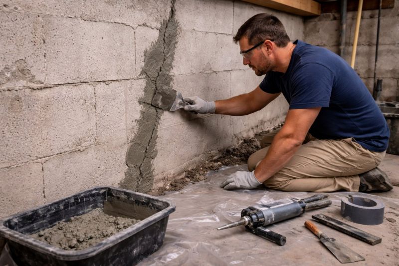 Foundation Crack Repair in Blue Bell, PA