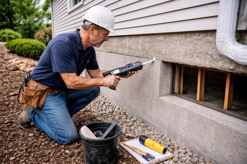 Foundation Crack Sealing in Delaware County, PA