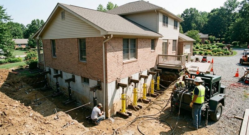 Foundation Jacking in Haddonfield, NJ