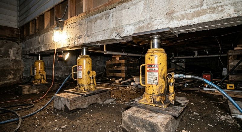 Foundation Jacking in Haddonfield, NJ