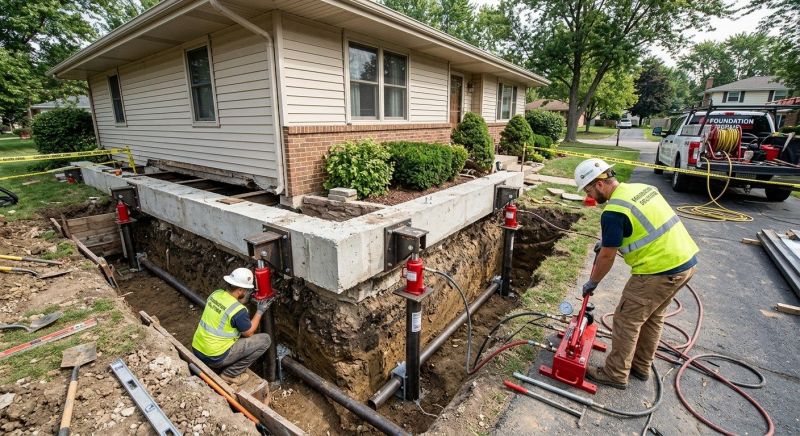 Foundation Jacking in Kennett Square, PA
