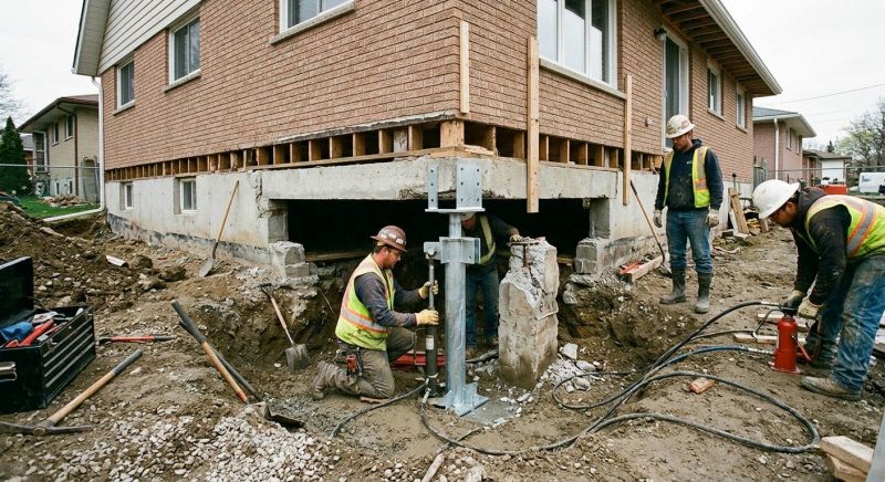 Foundation Pier Repair in Delaware County, PA
