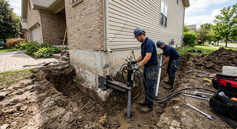 Foundation Settlement Repair in Delaware County, PA