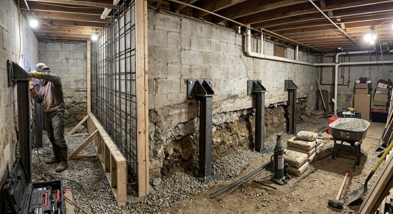Foundation Stabilizing in Devon, PA