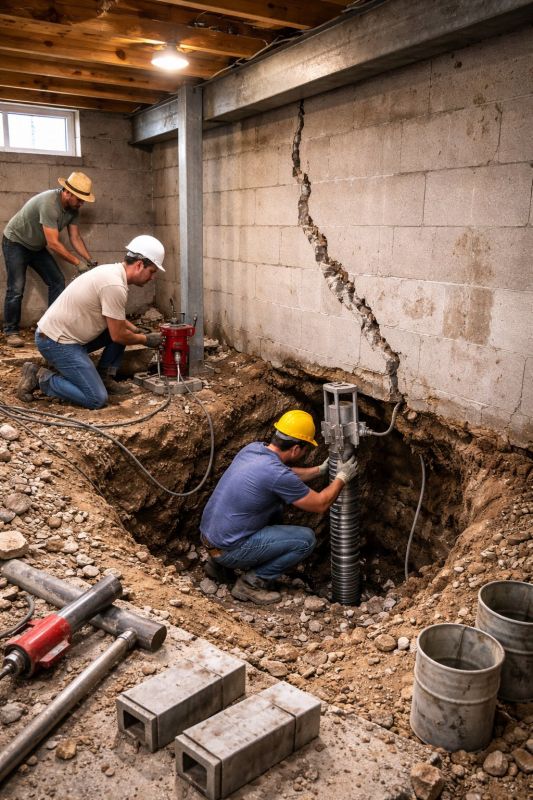 Foundation Structural Repair in Devon, PA