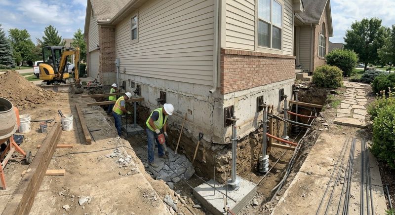 Foundation Underpinning in Delaware County, PA