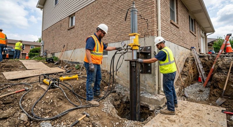 Settling Foundation Service in Glen Mills, PA