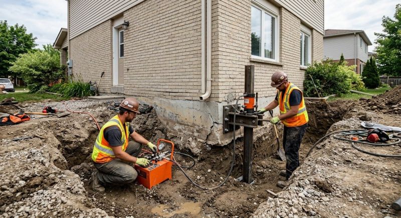 Sinking Foundation Lifting in Delaware County, PA