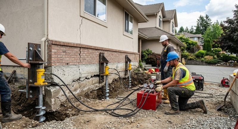 Sinking Foundation Lifting in Delaware County, PA