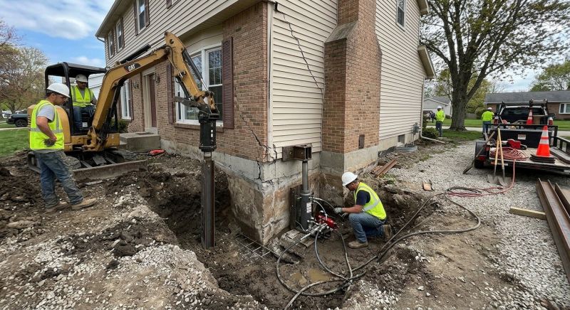 Sinking Foundation Repair in Bryn Mawr, PA