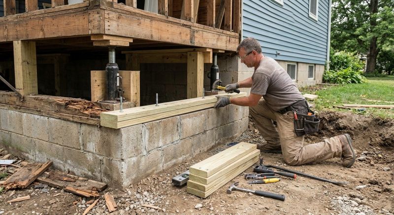 Sinking Foundation Repair in Camden, NJ