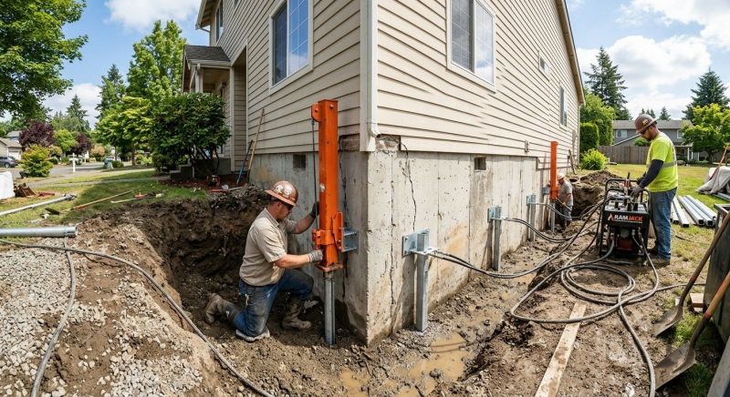 Sinking Foundation Repair in Camden, NJ