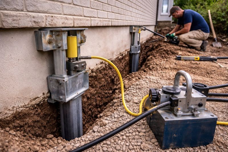 Sinking Foundation Repair in Chester County, PA