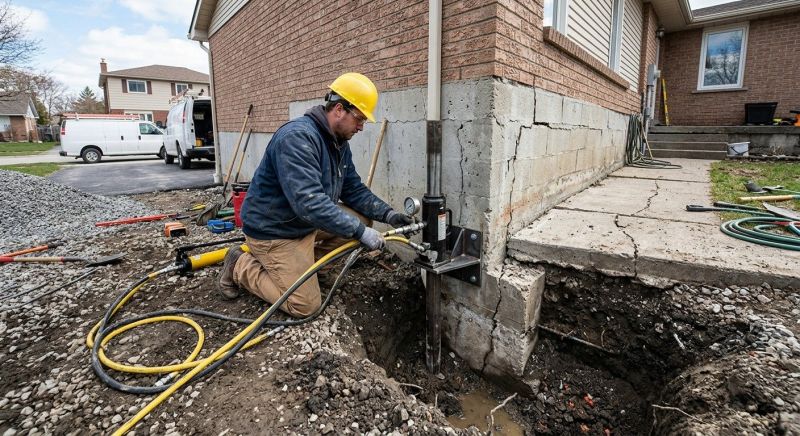 Sinking Foundation Repair in Gladwyne, PA