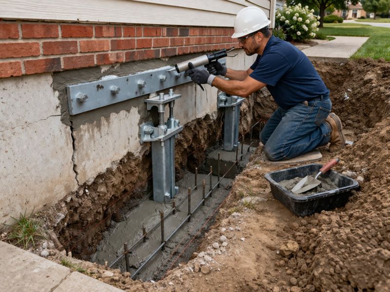 Sinking Foundation Repair in Gloucester County, NJ