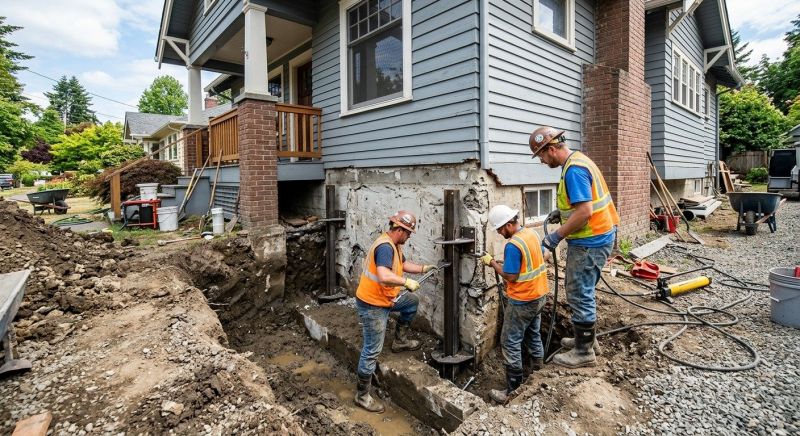 Sinking Foundation Repair in Springfield, PA