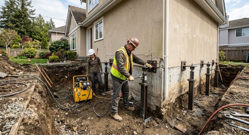 Sinking Foundation Repair in West Chester, PA