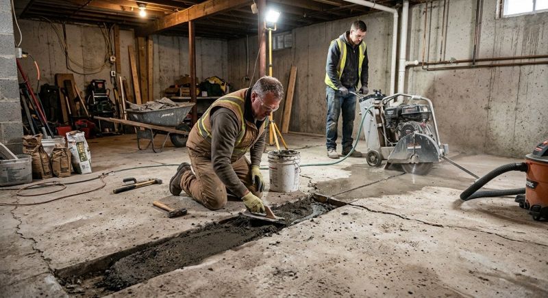Slab Foundation Repair in Delaware County, PA